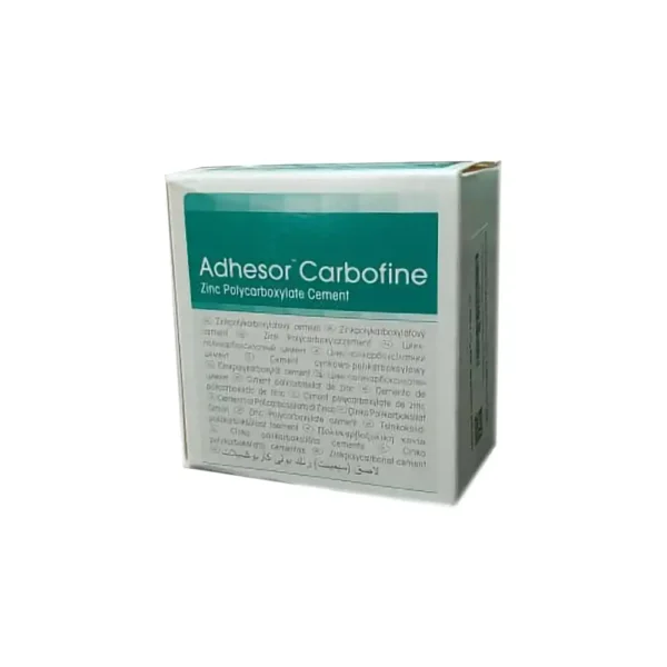 إسمنت بولي كربوكسيلات يُستخدم لتثبيت التيجان والجسور والحشوات في طب الأسنان– Adhesor Carboﬁne – Zinc Polycarboxylate Cement