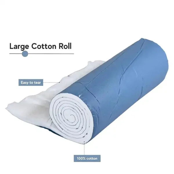 قطن طبي على شكل لفة يُستخدم في العديد من الإجراءات الطبية والتجميلية